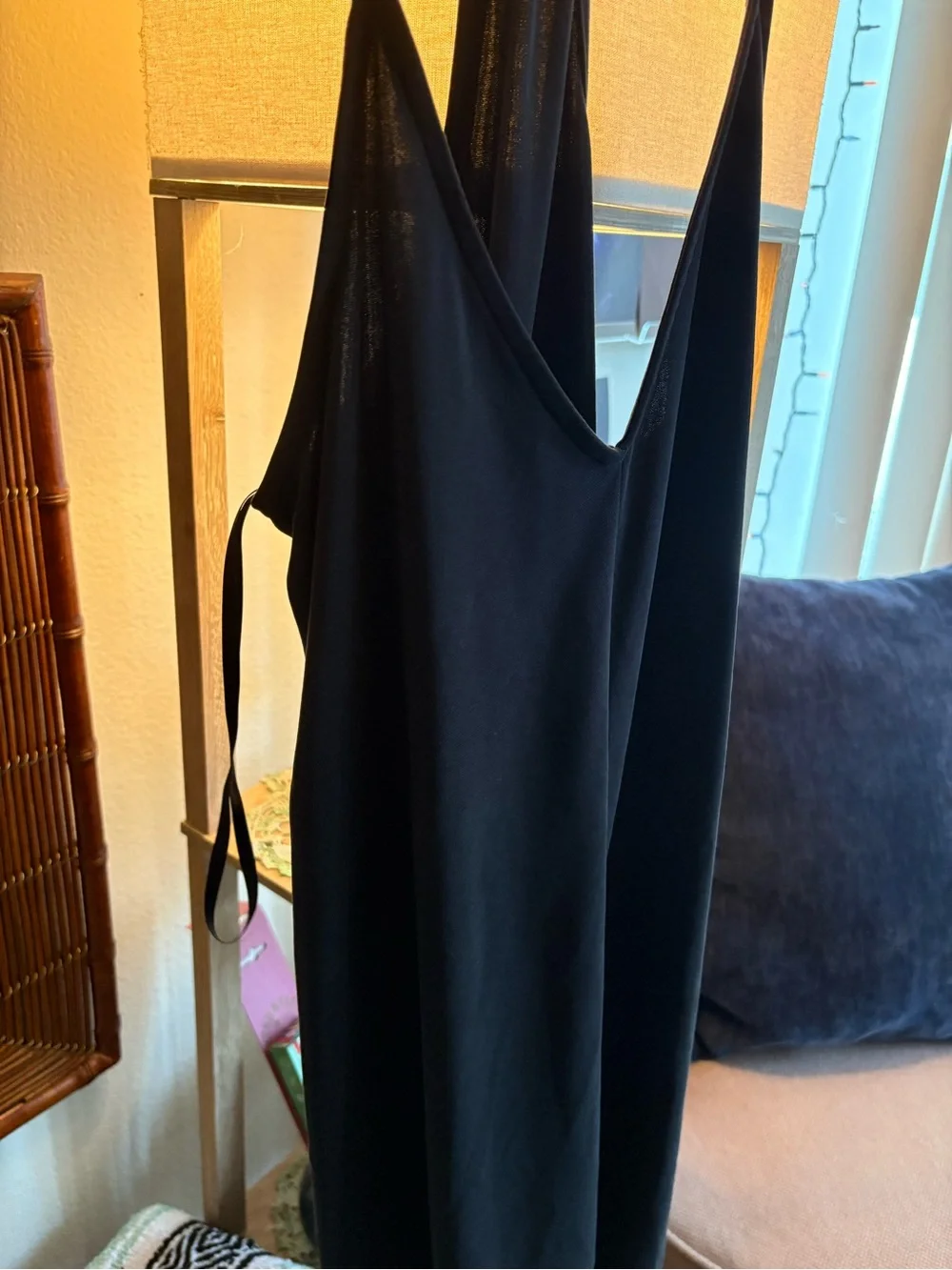 Black Tank Dress with Halter Neck